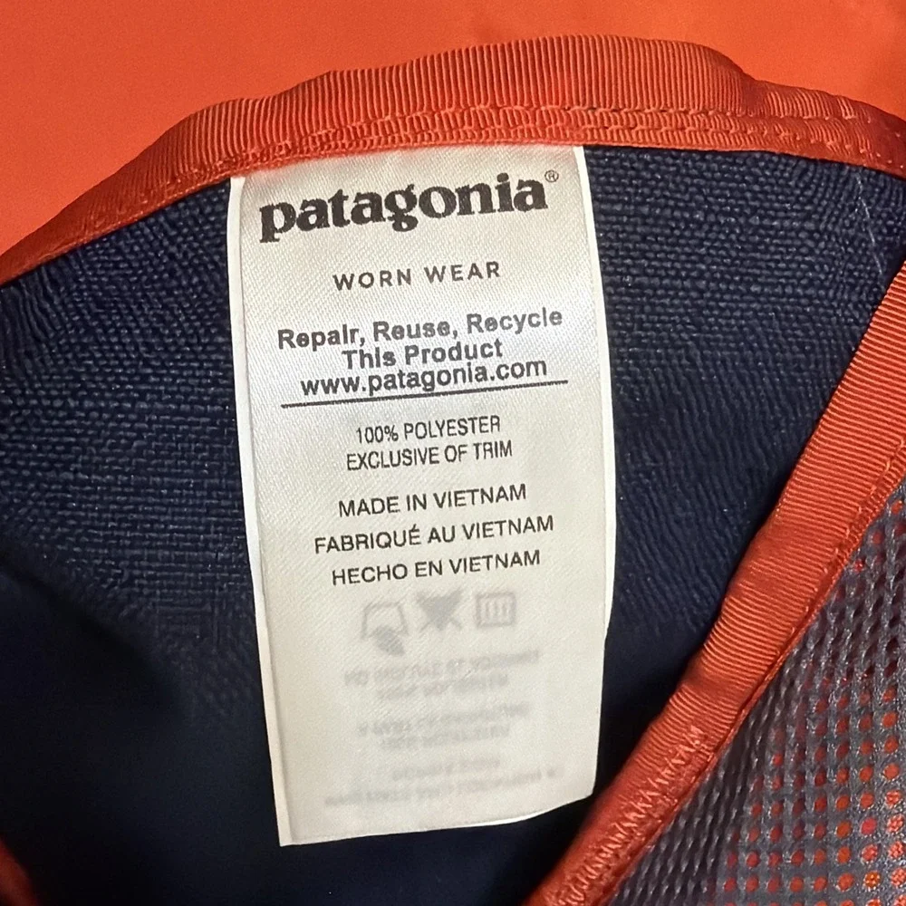 PATAGONIA Blue Orange Hole Duffel Bag 45 L Shiny version